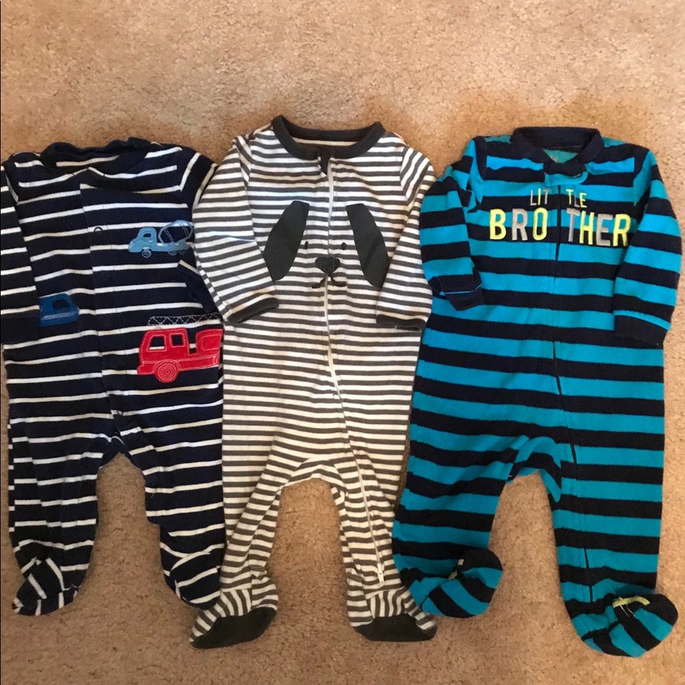 Baby Boy Footie Pajama Lot